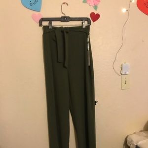 Green Paperbag Pants